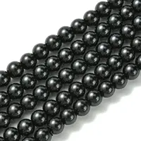 Eco-Friendly Dyed Glass Pearl Round Beads Strands