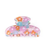 Flower PVC Claw Hair Clips