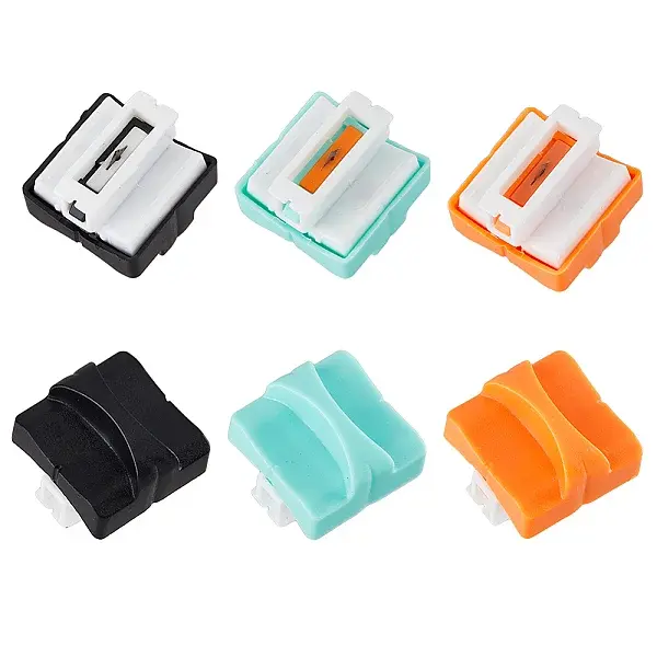 6 Boxes 3 Colors Plastic Mini Paper Trimmer Blade Refills