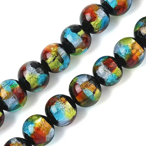 Handmade Foil Glass Beads