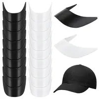 20Pcs 2 Colors Plastic Hat Brim Board for Peaked Cap