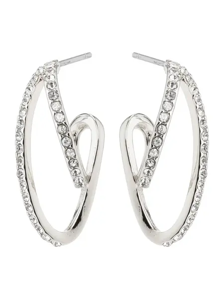 Pilgrim Náušnice 'ETTY'  strieborná