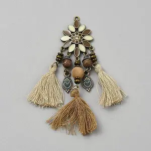 Alloy Tassel Pendants