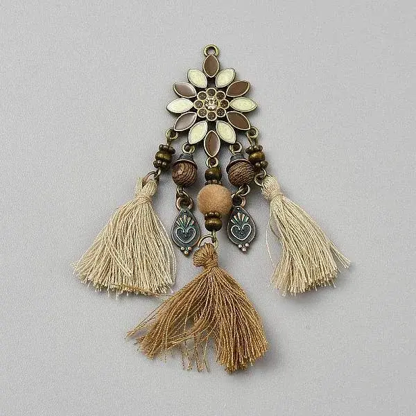 Alloy Tassel Pendants