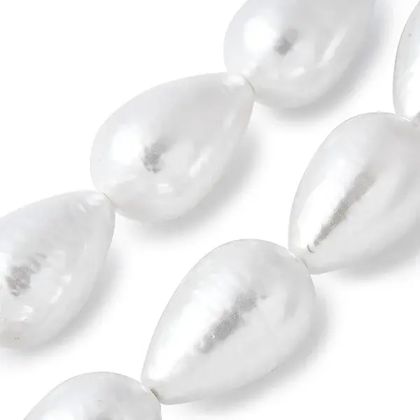Electroplated Shell Pearl Beads Strands