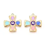 304 Stainless Steel & Enamel Pendants