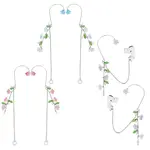 25Pcs 5 Style Brass Chain & Acrylic Headphone Decoration