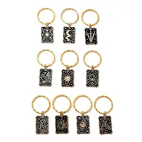 10Pcs Alloy Enamel Keychains