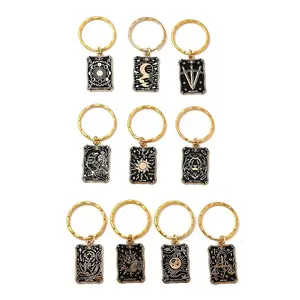 10Pcs Alloy Enamel Keychains