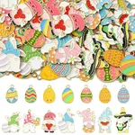 28Pcs 14 Styles Alloy Enamel Pendants