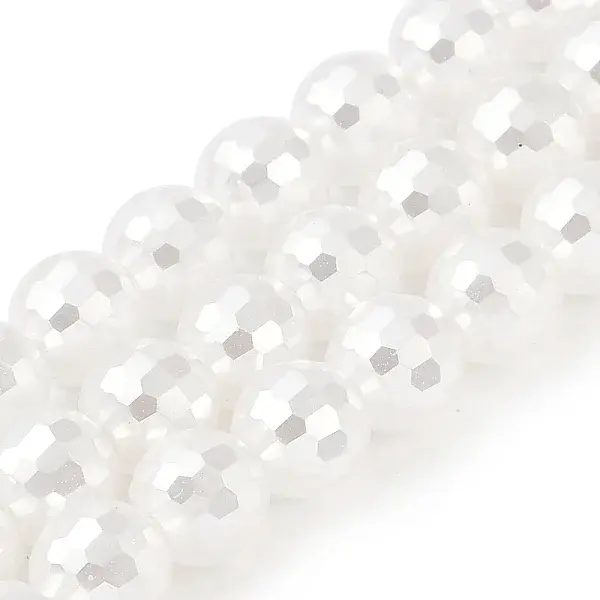 Electroplated Glass Pearl Beads Strands