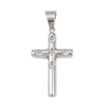 316 Surgical Stainless Steel & Clear Cubic Zirconia Pendants