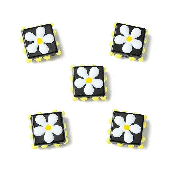 5Pcs Handmade Lampwork Enamel Beads