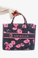 Boto Veľká Taška s Kvietkami Čierno-Ružová Mooch