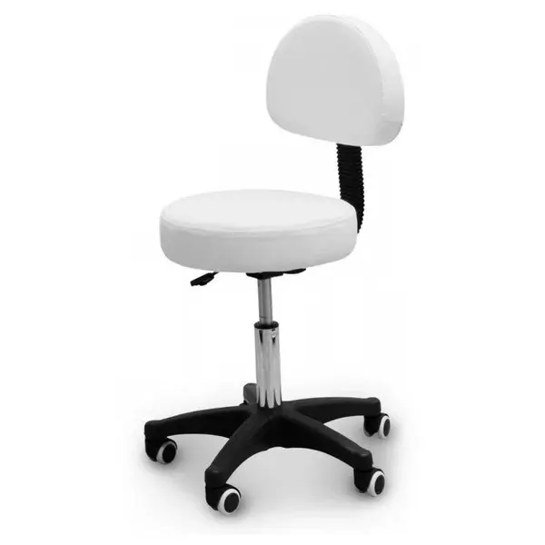 Kozmetická stolička s operadlom Tandem COP Farba: biela