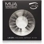 MUA Makeup Academy Lashes Volume Impact umělé řasy typ #100 1 pár