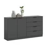Livetastic KOMODA, antracitová, 148/80/35 cm