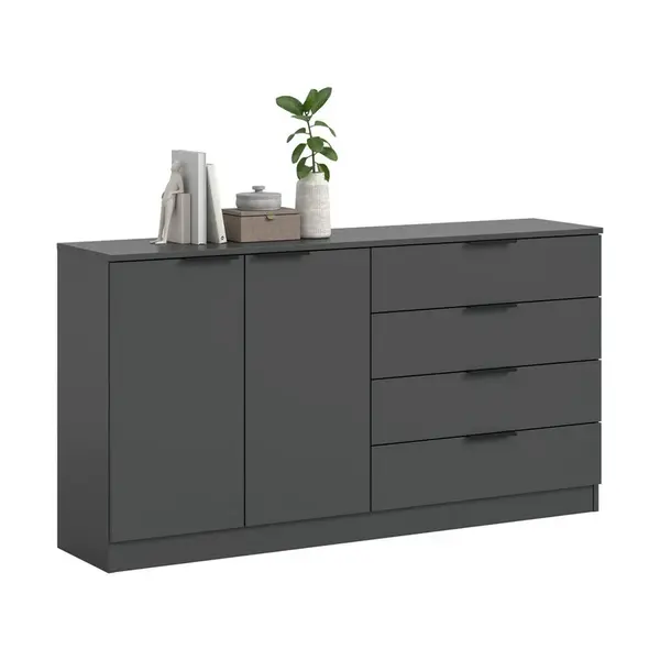Livetastic KOMODA, antracitová, 148/80/35 cm