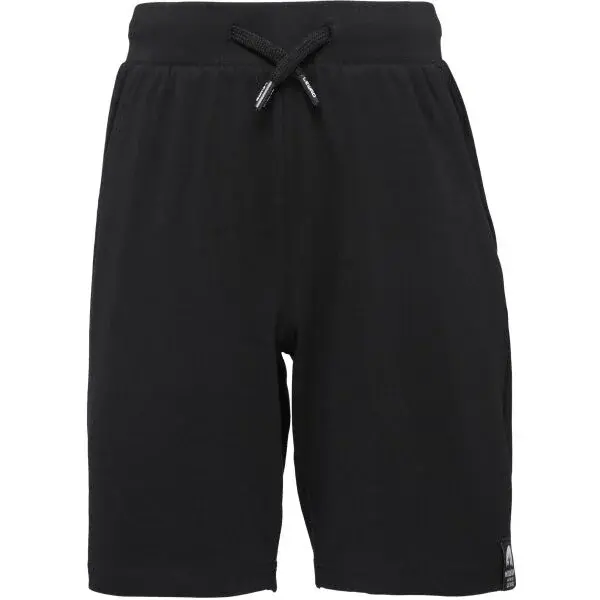 Lewro EMORI Pohodlné chlapčenské úpletové šortky, čierna, veľkosť 164-170