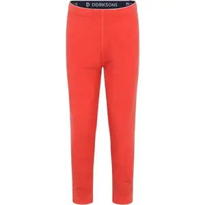 DIDRIKSONS MONTE KIDS PANTS 9 Detské voľnočasové nohavice, červená, veľkosť