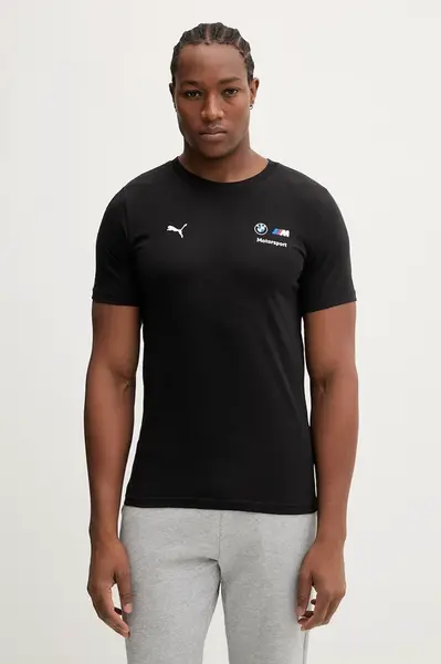 Bavlněné tričko Puma BMW Essential Logo