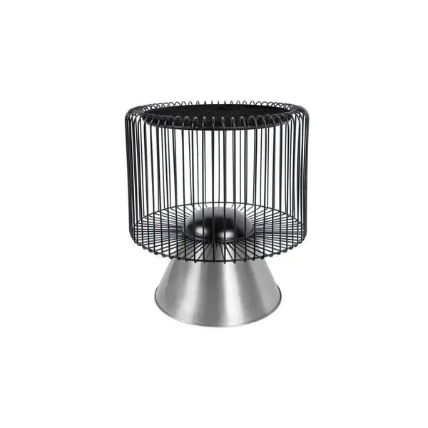 ODKLÁDACÍ STOLEK, černá, barvy stříbra