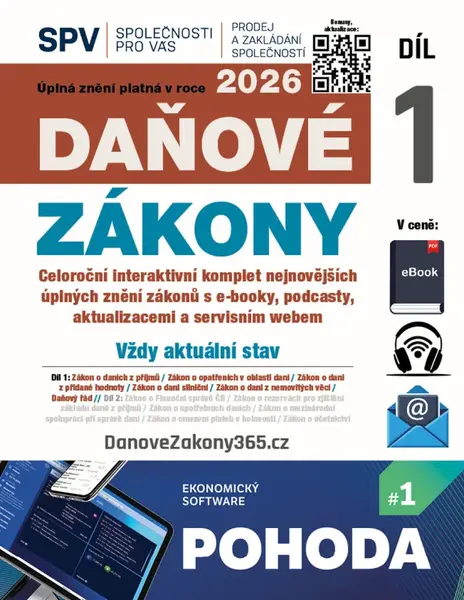 Daňové zákony 2026 XXL ProFi (Díl 1.) - Redakční