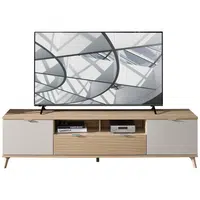 Stylife KOMODA POD TELEVIZI, barvy dubu, kašmírová, 210/56/44 cm