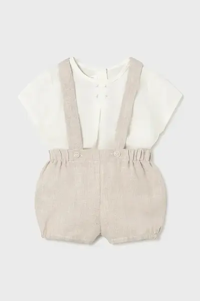 Dětská sada s přídavkem lnu Mayoral Newborn