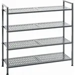 REGÁL NA BOTY, antracitová, 73/72/25 cm