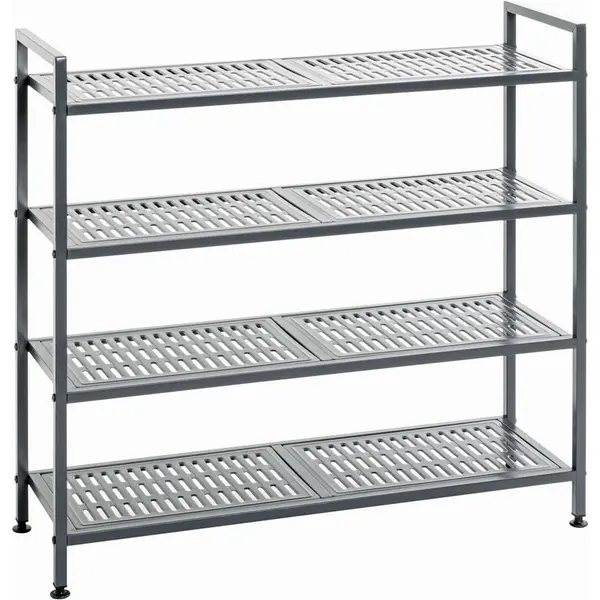 REGÁL NA BOTY, antracitová, 73/72/25 cm