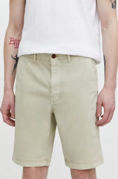 Kraťasy Superdry pánské, béžová barva