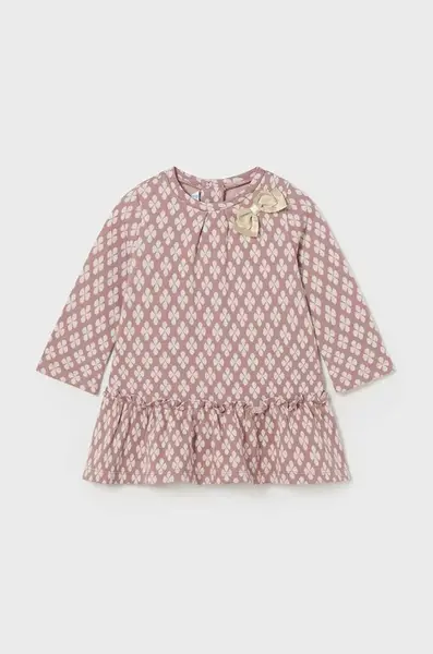 Dívčí šaty Mayoral růžová barva, mini, 2908