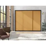 Šatní skříň Frama Barva korpusu: Černá, Rozměry: 255 cm, Dveře: Toffee