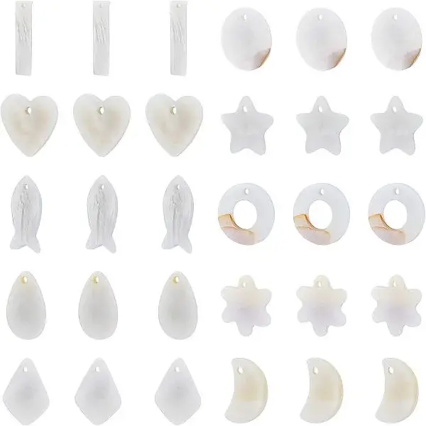 Natural Freshwater Shell Charms/Pendants