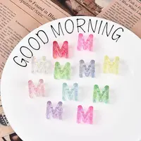 UV Plating Transparent Acrylic European Beads