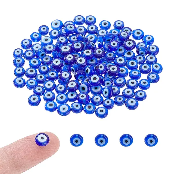 Handmade Evil Eye Lampwork Bead Strands