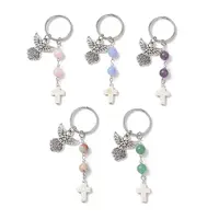 Natural & Synthetic Gemstone & Alloy Keychains