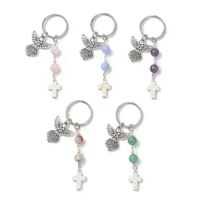 Natural & Synthetic Gemstone & Alloy Keychains