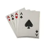 Poker Black Alloy Brooches