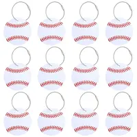 12Pcs PVC Baseball Luggage Tags