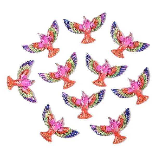 10Pcs Transparent Resin Cabochons