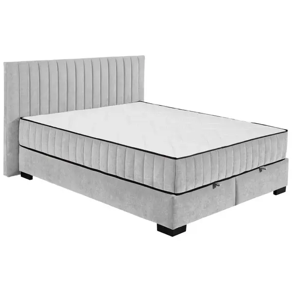 MID.YOU AMERICKÁ POSTEL, 160/200 cm, světle šedá