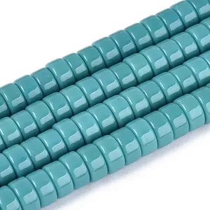 Opaque Solid Color Glass Beads Strands