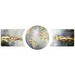 Monee OLEJOMALBA, abstraktní, struktury, mapa světa, 150/50 cm