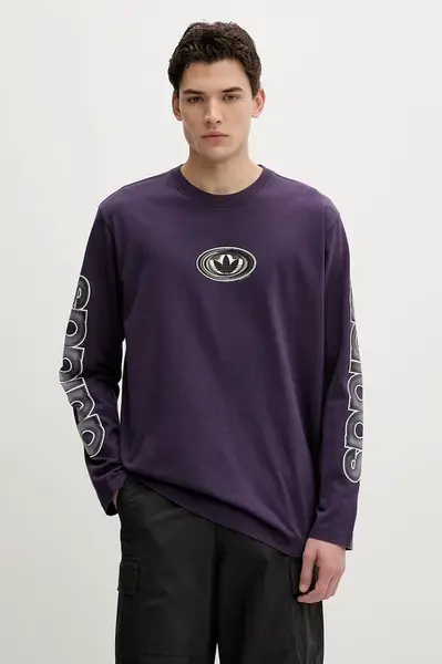 Bavlněné tričko s dlouhým rukávem adidas Originals