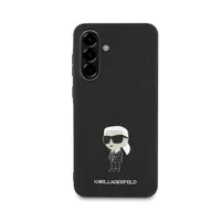 Zadní kryt Karl Lagerfeld Fixed Glitter Metal Ikonik pro Samsung Galaxy A56 5G, černá