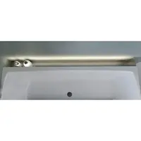 Polysan Nix nerezový vaňový výklenok 180 cm, inštalácia do rohu 72463