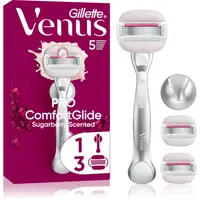 Gillette Venus PRO ComfortGlide Sugarberry dámský holicí strojek s držákem do sprchy + náhradní břity 5 ks