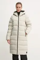 Péřová bunda Jack Wolfskin Frozen Palace dámská, šedá barva, zimní, 1204133